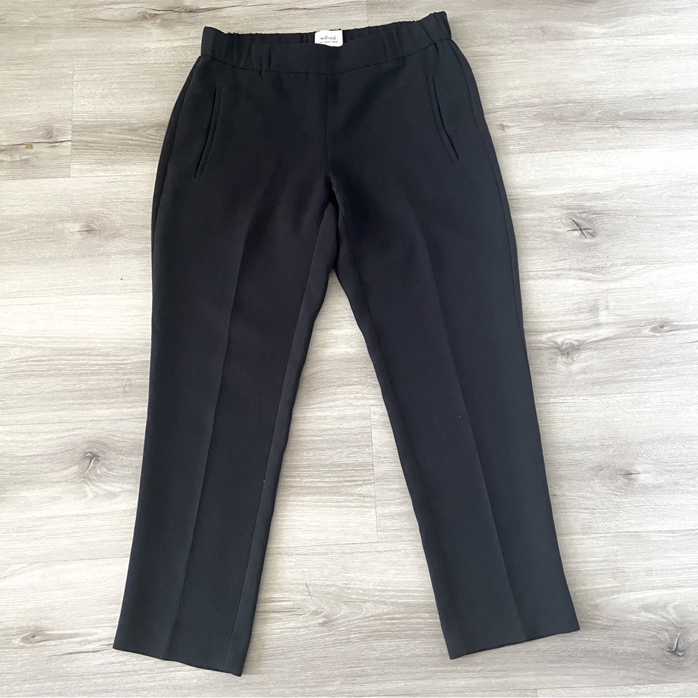 Aritzia Wilfred Darontal Cropped Pull-on Dress Pants Size 2 Black